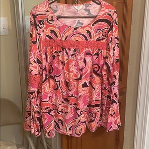 Shades of Pink and Navy Top